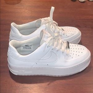 Size 6 Nike Air Force 1 sage